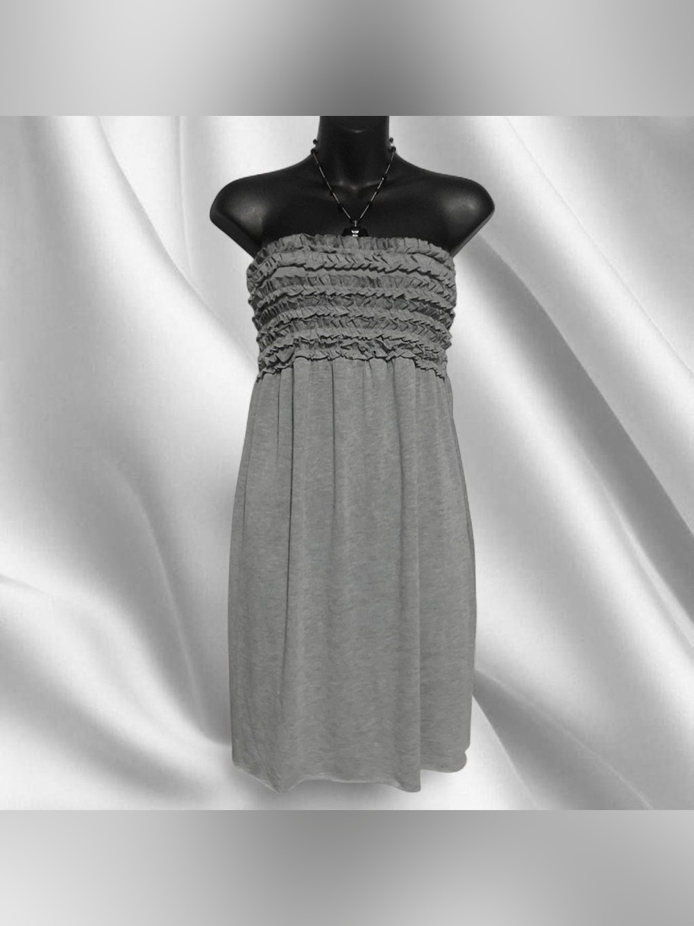 Xhilaration Grey Babydoll Dress